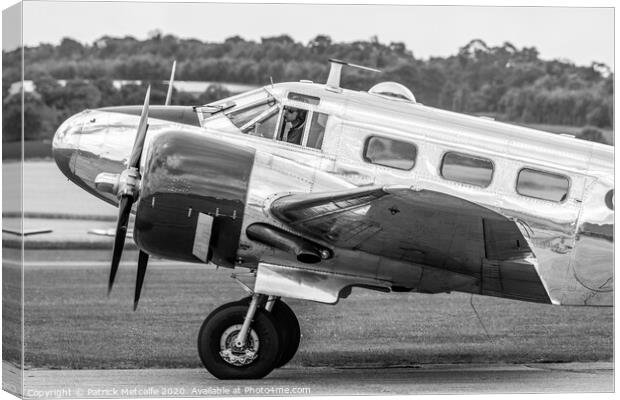 Vintage American Aircraft preparing for Takeoff Canvas Print by Patrick Metcalfe