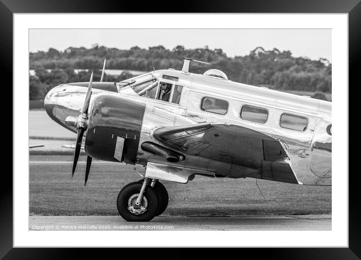 Vintage American Aircraft preparing for Takeoff Framed Mounted Print by Patrick Metcalfe