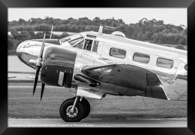 Vintage American Aircraft preparing for Takeoff Framed Print by Patrick Metcalfe