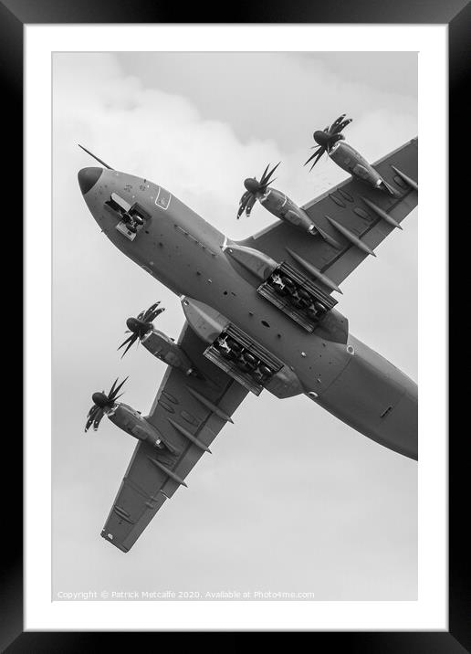 Airbus A400M Atlas in Action Framed Mounted Print by Patrick Metcalfe