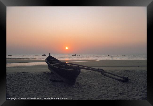 Colva Beach Goa, India Framed Print by Kevin Plunkett