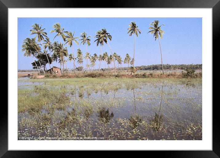 Countryside of Goa, India. Framed Mounted Print by Kevin Plunkett