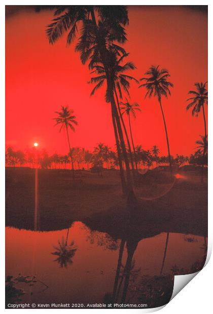 Colva Beach Goa, India Print by Kevin Plunkett