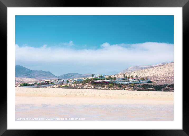 Fuerteventura Morro Jable Paradie Framed Mounted Print by Craig Leoni