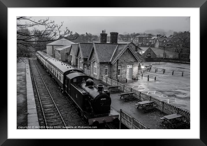 Hawes Railway Station  Framed Mounted Print by Richard Perks