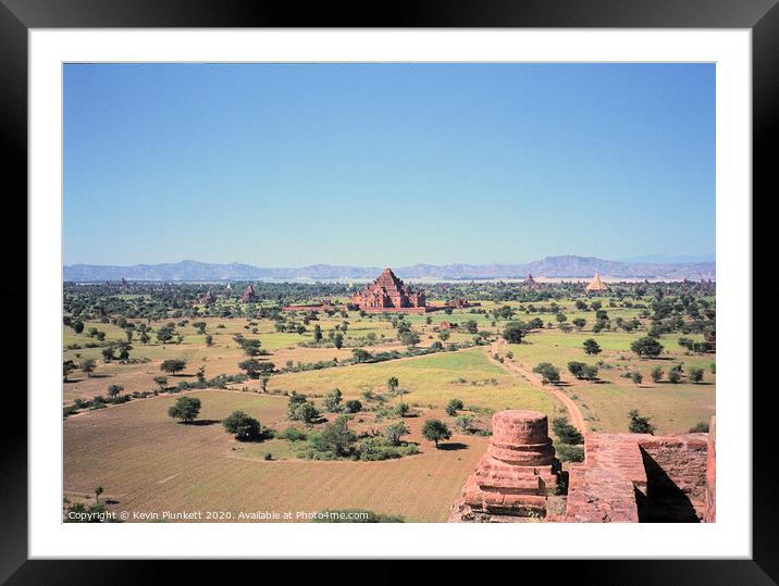 Bagan Myanmar Framed Mounted Print by Kevin Plunkett