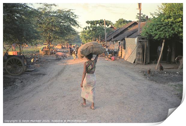 Mandalay Myanmar(Burma) Print by Kevin Plunkett