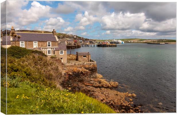 Ness Road, Stromness Canvas Print by Wendy Williams CPAGB