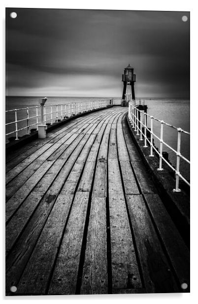 Whitby Pier Acrylic by chris smith