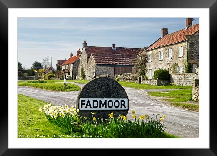 Fadmoor Village, North York Moors, Yorkshire Framed Mounted Print by Martyn Arnold