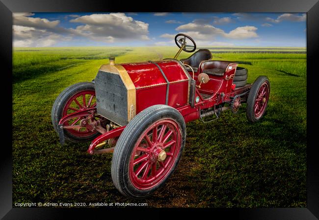 Mercedes Simplex 1903 Framed Print by Adrian Evans