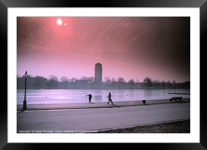 Hyde Park London Framed Mounted Print by Kevin Plunkett