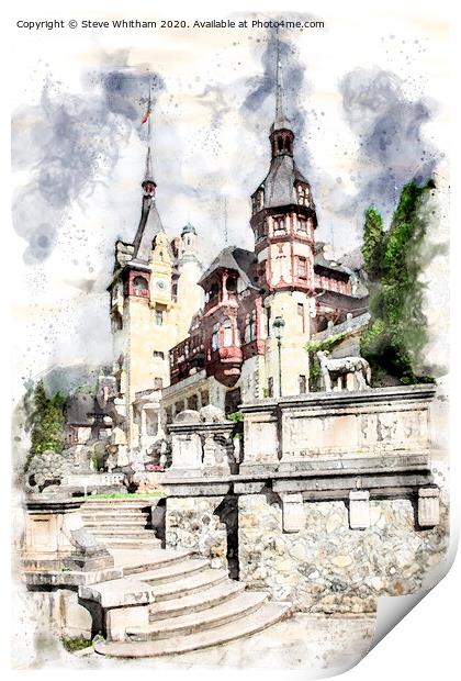 Peles Palace, Romania. Print by Steve Whitham