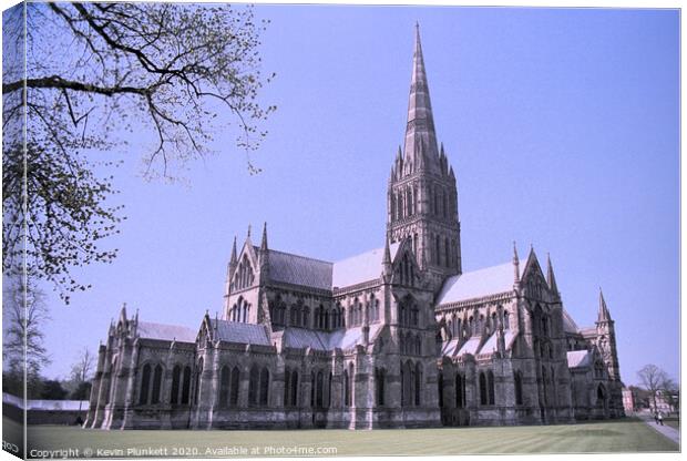 Salisbury Cathedral Canvas Print by Kevin Plunkett
