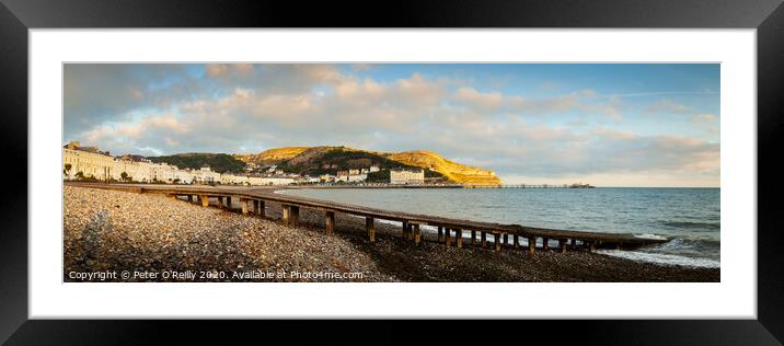 Llandudno Promenade and the Great Orme Framed Mounted Print by Peter O'Reilly