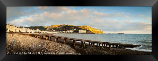 Llandudno Promenade and the Great Orme Framed Print by Peter O'Reilly