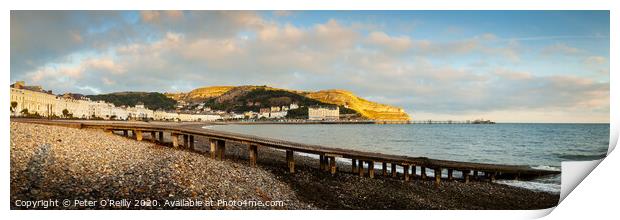 Llandudno Promenade and the Great Orme Print by Peter O'Reilly