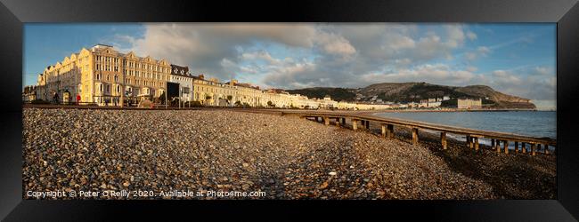 Llandudno Promenade and the Great Orme Framed Print by Peter O'Reilly