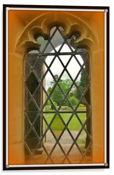 The Bishop's Window. Acrylic by Heather Goodwin