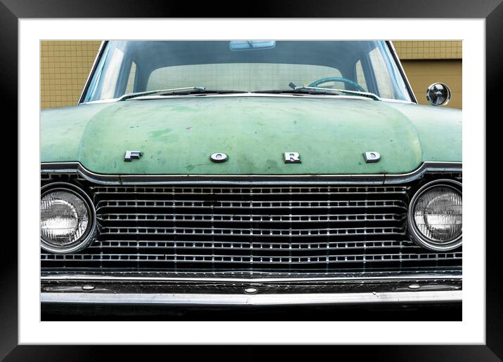 1960 Ford Fairlane Framed Mounted Print by Jim Hughes