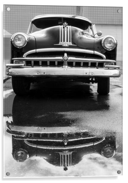 49 Pontiac after a rain Acrylic by Jim Hughes