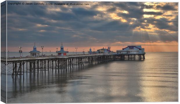 North Pier Golden Hour. Canvas Print by Jason Connolly