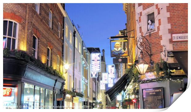 Shakespeare's Head Pub, London Print by Kevin Plunkett