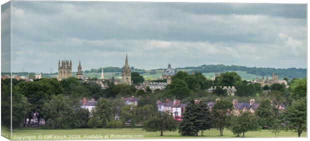 Dreaming Spires of Oxford Canvas Print by Cliff Kinch