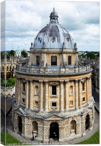 Radcliffe Camera Oxford Canvas Print by Cliff Kinch