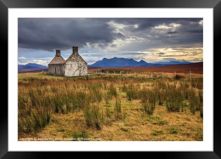 Abandoned Building (Moine Ho) Framed Mounted Print by Andrew Ray
