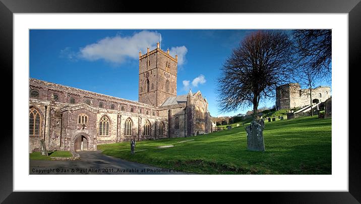 St David's Cathedral Framed Mounted Print by Jan Allen