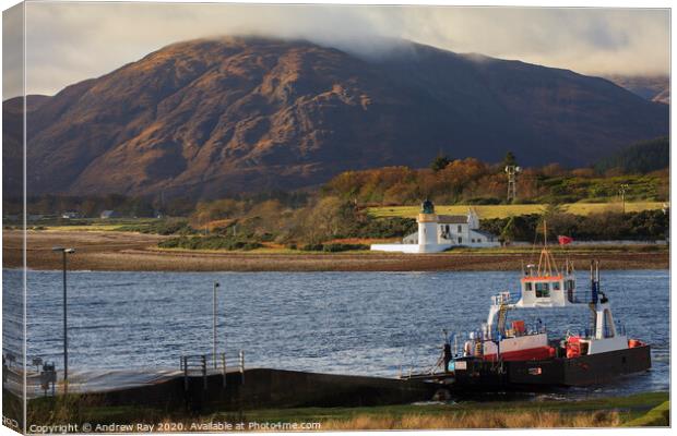 Corran Ferry Canvas Print by Andrew Ray
