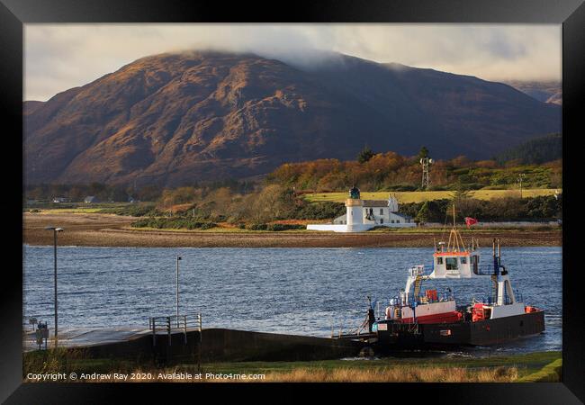 Corran Ferry Framed Print by Andrew Ray