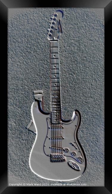 Fender Electric Guitar Framed Print by Mark Ward