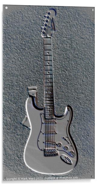 Fender Electric Guitar Acrylic by Mark Ward