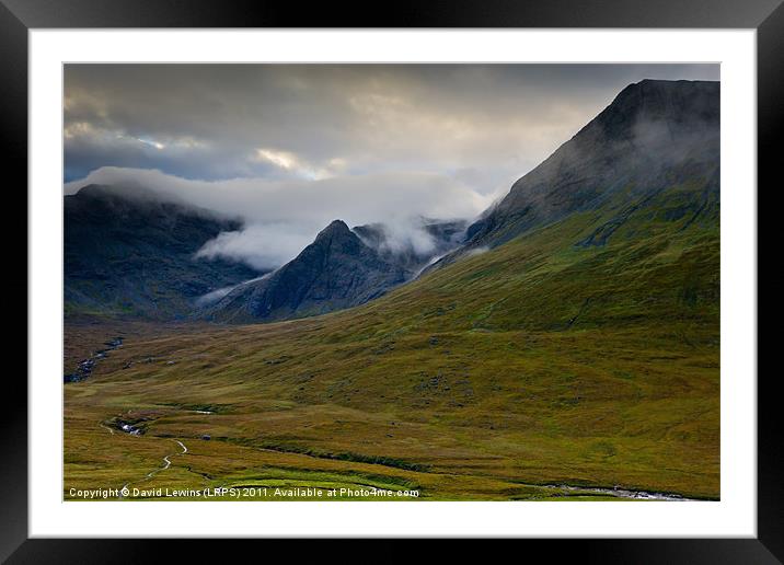 Minginish, Glen Brittle. Isle of Skye Framed Mounted Print by David Lewins (LRPS)