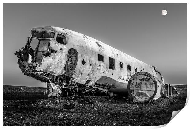 Plane wreck  Print by Tony Bishop