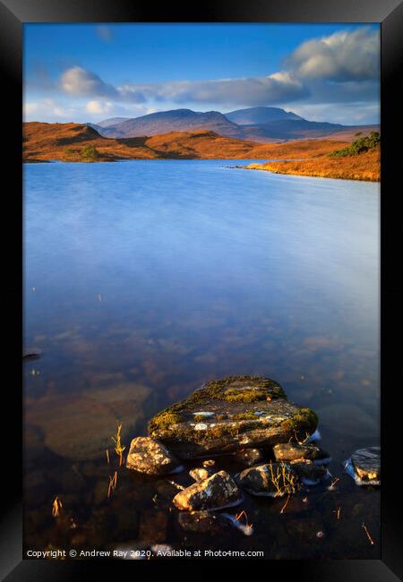 Ben Hope from Loch Hakel Framed Print by Andrew Ray