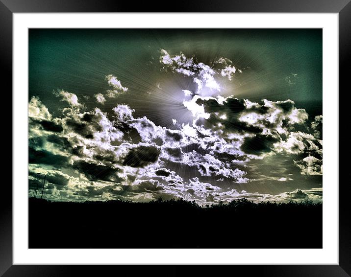 breaking through Framed Mounted Print by Heather Newton