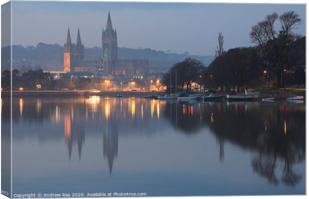 Twilight Reflections (Truro) Canvas Print by Andrew Ray