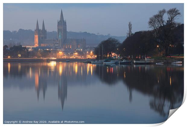 Twilight Reflections (Truro) Print by Andrew Ray