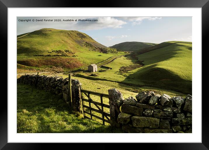 Pennine Way Viewpoint, Harthwaite, Dufton, Cumbria, UK Framed Mounted Print by David Forster