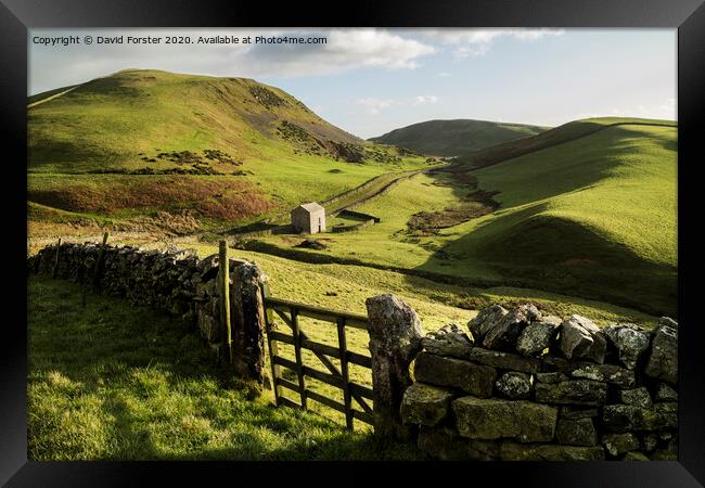 Pennine Way Viewpoint, Harthwaite, Dufton, Cumbria, UK Framed Print by David Forster