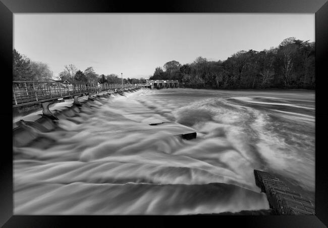 Boulters Weir Framed Print by Mick Vogel