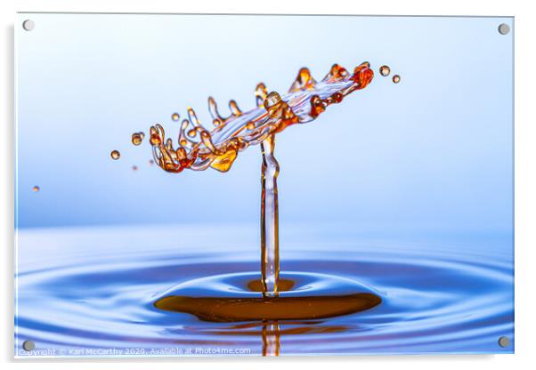 Water Splash Acrylic by Karl McCarthy