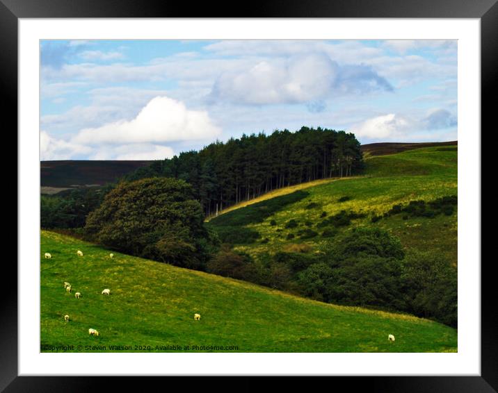 March Ghyll Framed Mounted Print by Steven Watson