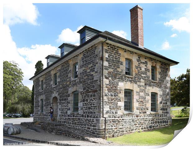 Stone Store, Keri Keri, New Zealand Print by Robert MacDowall