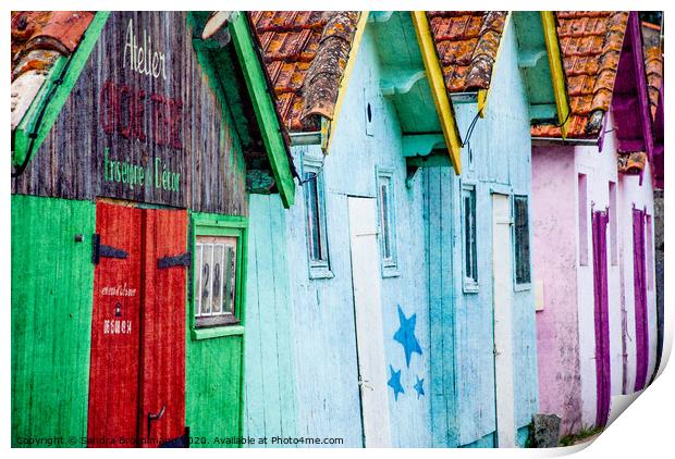 Colourful houses Print by Sandra Broenimann