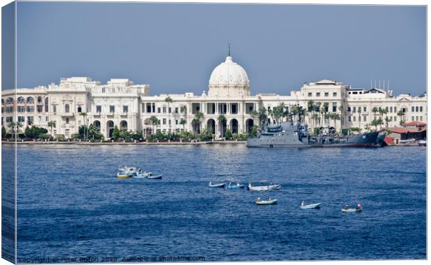 Alexandria Towers, Alexandria, Egypt Canvas Print by Peter Bolton