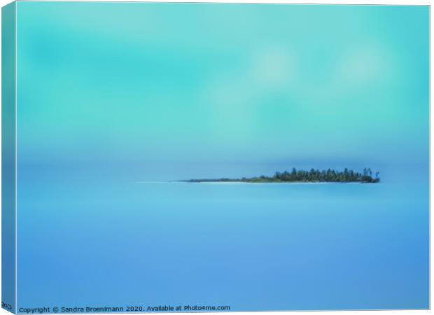 Island in the sky Canvas Print by Sandra Broenimann